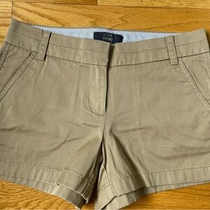J.Crew Brown Khaki Chino Shorts Size 2